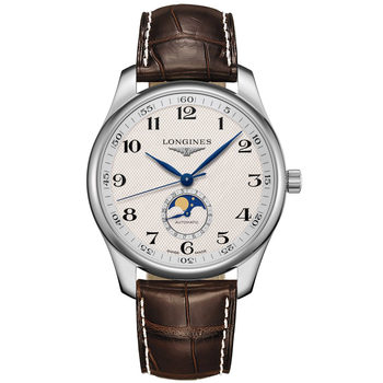 New swiss longines master mechanical 42mm moon phase