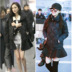 Yang Mi star 2019 thu đông CV nữ slim slim váy rhizome váy dài xuống áo khoác cotton áo khoác - Bông áo phao dáng dài nữ Bông