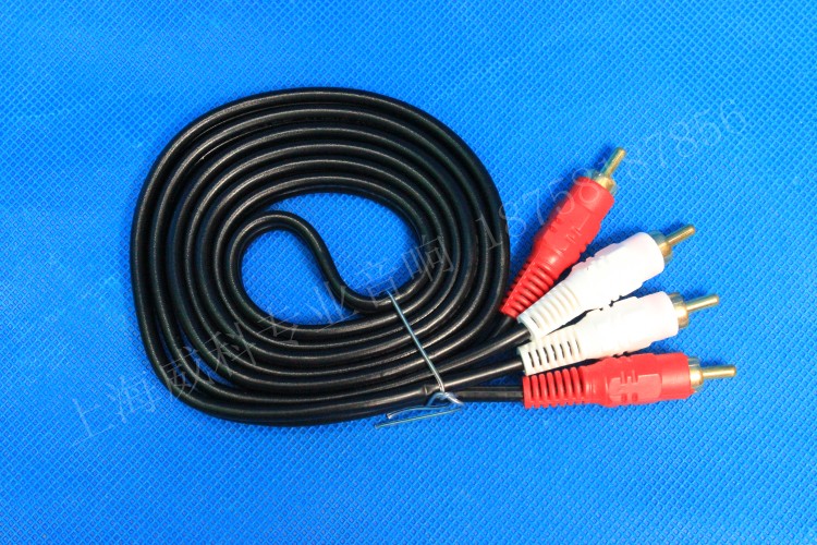 2 pairs of lotus line power discharge DVD pick up TV connect projector 1 5 m audio line