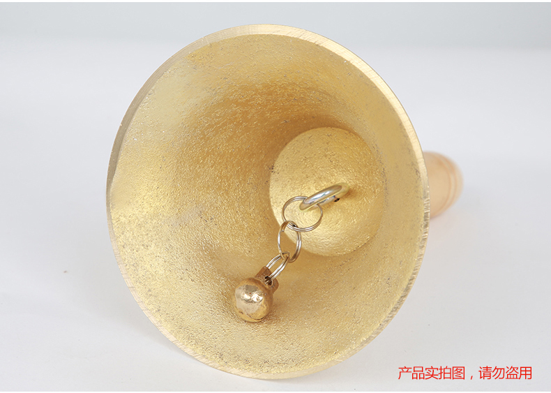 Chuông nhạc cụ Xidian Chuông đồng Chuông gỗ Tay cầm Chuông đồng Chuông 8/11 / 14cm 3 - Nhạc cụ dân tộc sáo trúc
