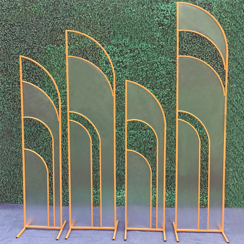 2023 new wedding sun board stage screen screen T platform Bohemia Road cited screen iron decorative props