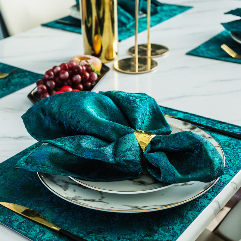 European-style napkin mouth cloth napkin buckle hotel cup cloth does not lose hair Western restaurant napkin cloth folded saliva towel