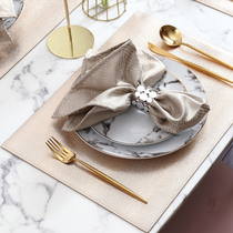 Dining mat waterproof oil-proof free washout large size table cushion Restaurant Home tea table cushion Euro style cup cushion disc cushion heat insulation cushion