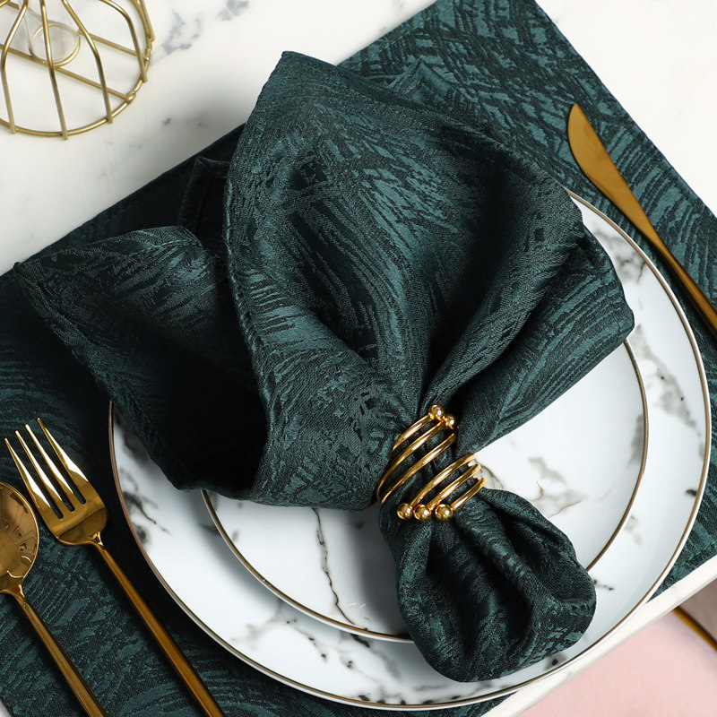 Solid color napkin mouth cloth modern simple plain color napkin cloth Western square towel hotel dining room folding flower cloth cup cloth
