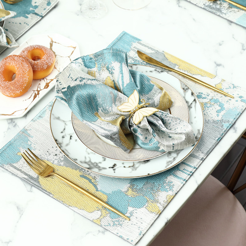 Placemat Nordic Insulation Pad Western Table Pad Home Tray Pad Coffee Table Pad Bowl Pad High-grade Luxury Fabric Customization