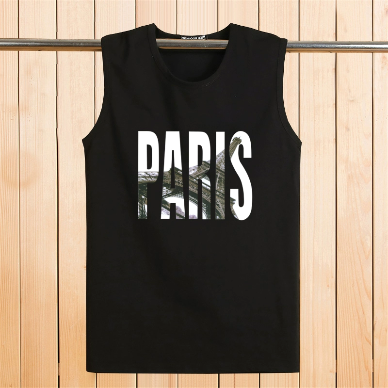 Cotton mùa hè cotton nam vest bãi biển thể dục thoáng khí bóng rổ sinh viên tay áo thể thao lỏng áo thun không tay - Áo vest cotton áo vest trung niên