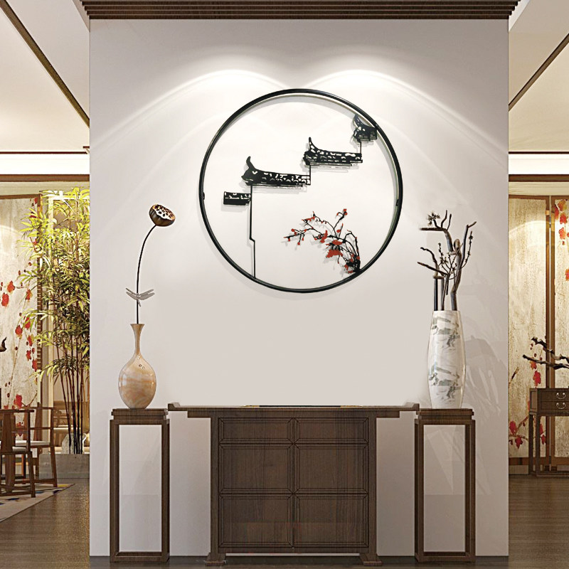 New Chinese Genguan Wall Decoration Hanging Decoration Creative Home Hotel Dining Room Sofa Background Wall Soft Fitting Wall Decoration Wall Decoration