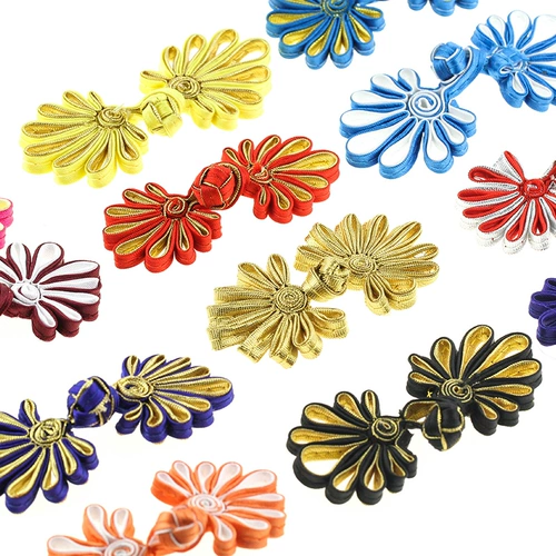 Точка пряжка цвет ретро хризантемы ручной работы топ Cheongsam Hanfu Tang Кнопка