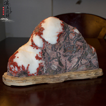 Lingbi Stone Bailing Stone Bailing Jade Original Stone Carving Case Head Stone Dizzhi Craftsmanship