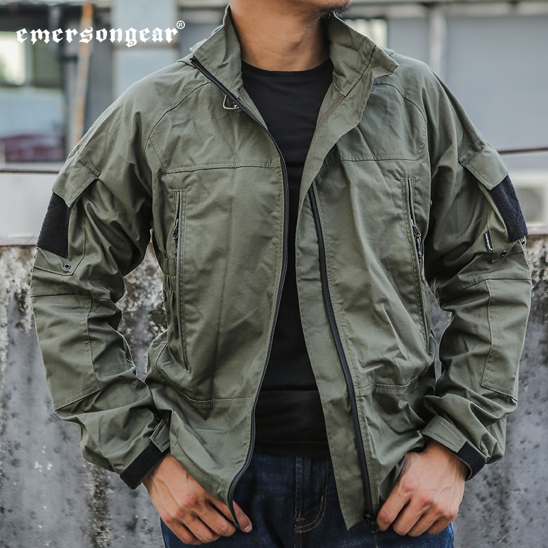 Emerson PCU Tactical Coat Men's Autumn Trench coat jacket hooded outdoor commuter thin jacket breathable and wear-resistant