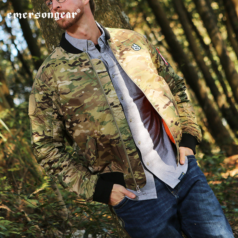 Emerson Alpha MA1 bomber jacket American vintage coat baseball uniform military fan tactical coat men and women