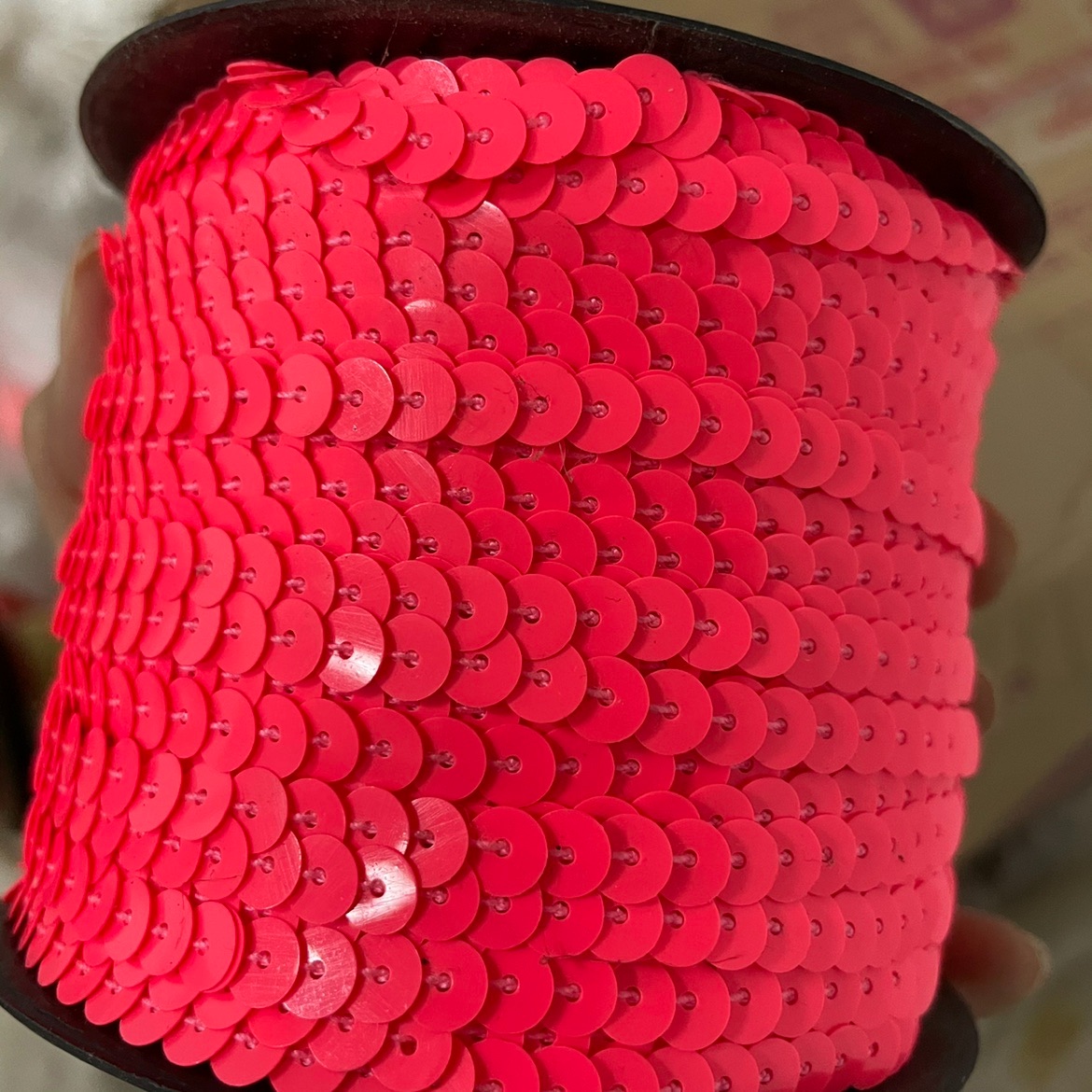 Sequin connector 6mm flat fluorescent green orange pink connector 150 yards clothing accessories