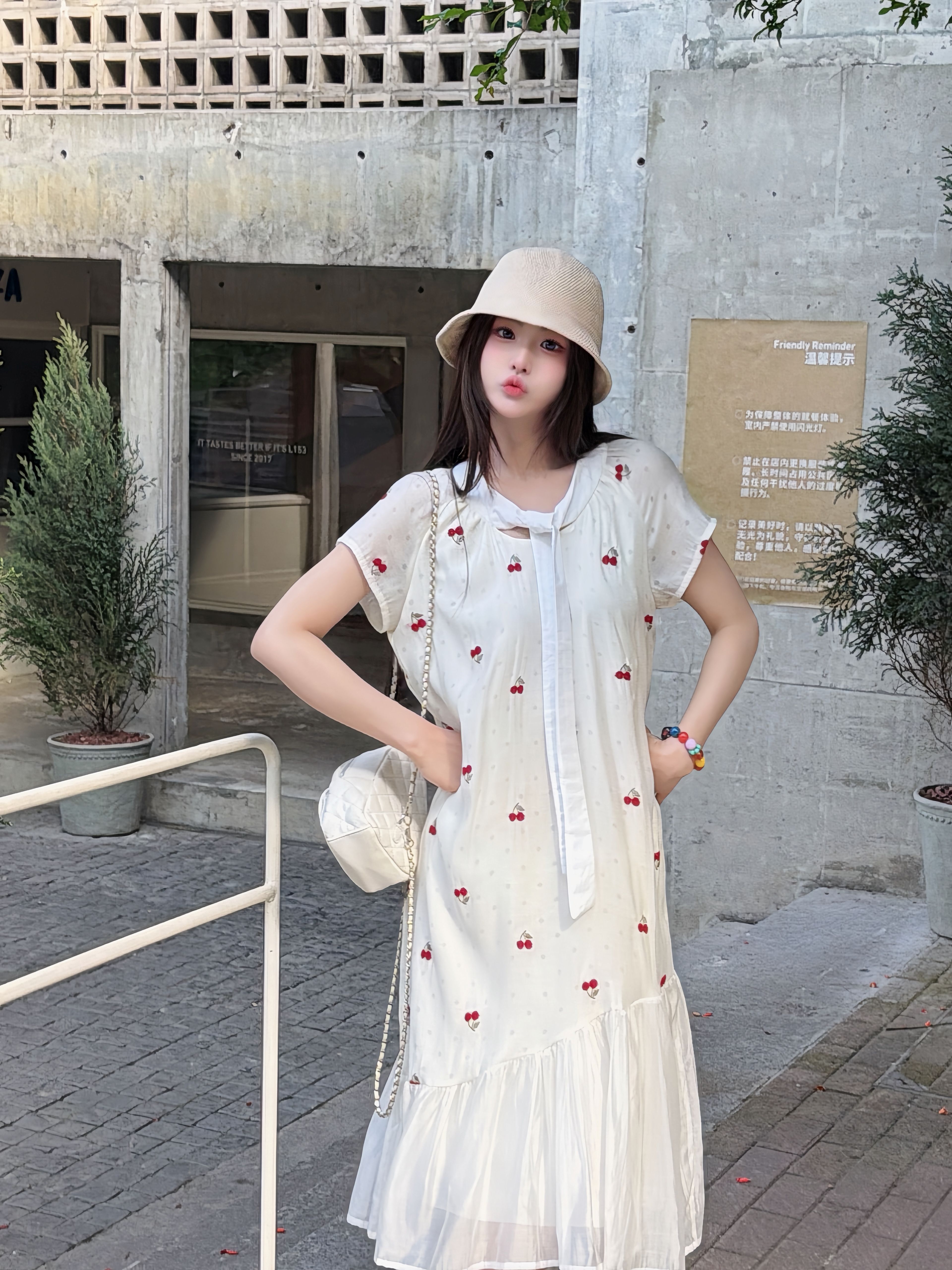 孕期洋气孕妇装夏季新款显瘦法式穿搭外穿长裙舒适孕期漂亮连衣裙 — 8