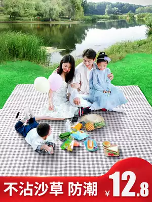 Picnic mat spring outing moisture-proof mat picnic cloth outdoor portable waterproof grass picnic mat outing thickened ins Wind