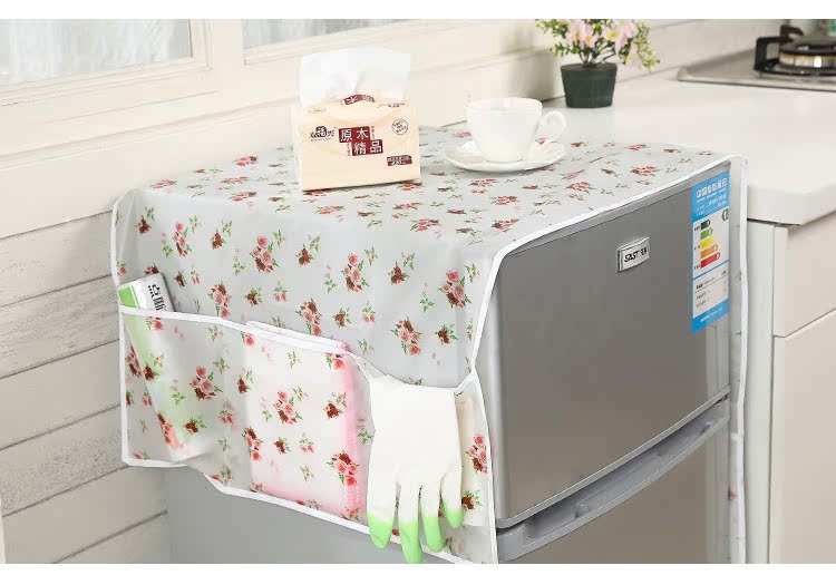 Tủ lạnh che khăn vải che bụi túi lưu trữ thiết bị gia dụng hàng đầu chống thấm nước khăn bụi bảo vệ bìa tủ lạnh treo túi áo điều hoà azuki