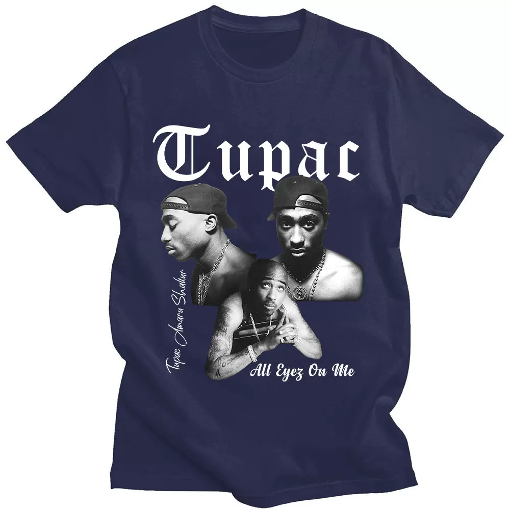 Футболка с графикой rapper Tupac 2Pac высокого качества, короткий рукав