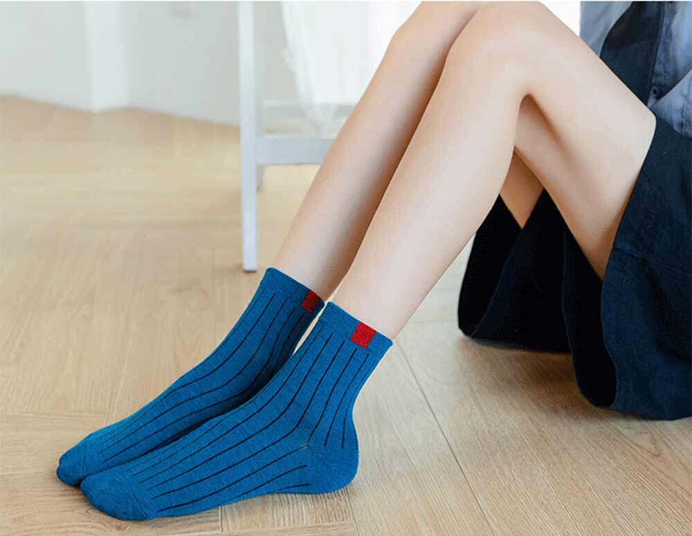 короткие носки 5pairs socks women winter warm socks for women new year cute &be