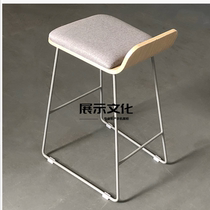 Mobile phone store stool 3 6 Huawei experience store 3 5 chair business hall special high stool Nordic bar chair iron art