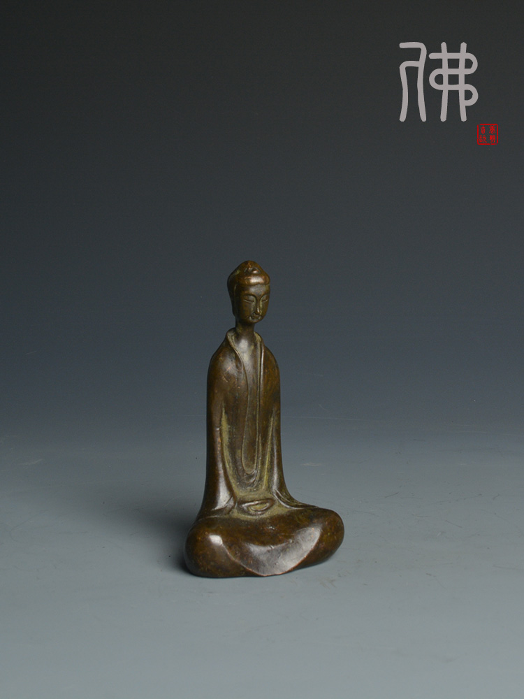 North Wei Statues Ancient Park Zen Imagery Buddha Statues Pendulum solid cast Dunthick porcelain Real heavy 600 gr metal material retro-Taobao