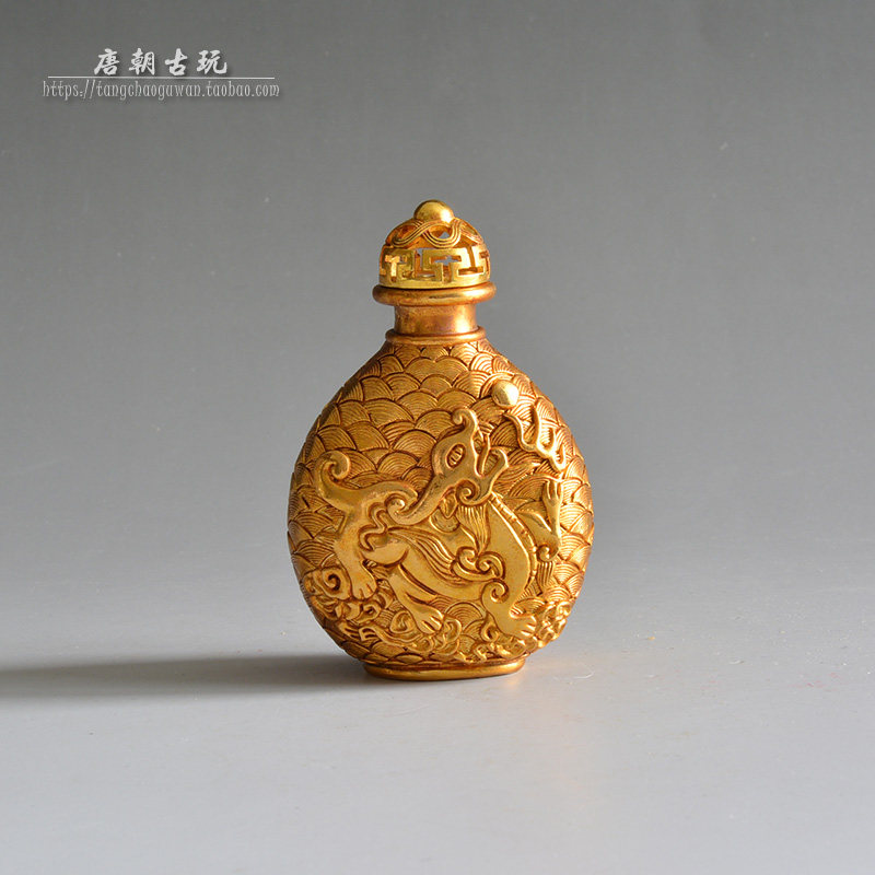 鼻煙壺麒麟賜福中国麒麟送子 鼻煙壺麒麟賜福中国麒麟送子