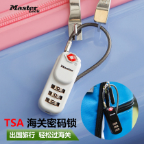American Master suitcase password lock TSA customs lock trolley case student backpack gym password padlock
