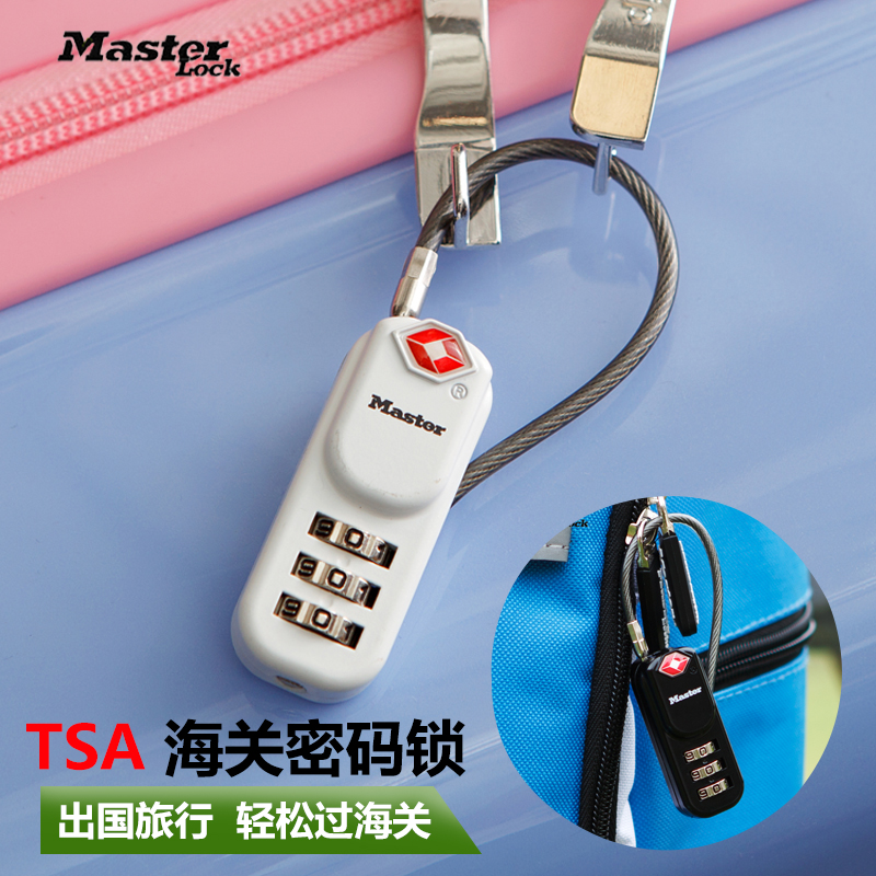 USA Maste Suitcase Code Lock TSA Customs Lock Pull-Lever Box Students BAG FITNESS ROOM PASSWORD PADLOCK