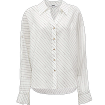 ONLY2024 new summer style fashion simple commuter style V-neck design thin shirt for women) 124205033