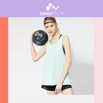 ONLY2021 summer new loose backless round neck sleeveless sports blouse T-shirt vest) 120103504C48