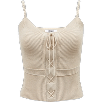 ONLY2024 summer new fashion versatile breathable slim short suspender sweater for women) 124224016
