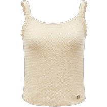 ONLY2024 new summer style simple girly style solid color square collar slim suspender sweater for women) 124224021