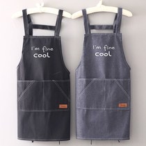 mens korean style custom logo barista milk tea shop restaurant workwear womens art waistcoat