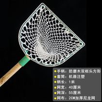 Wooden handle double frame copy net fish net bag big and small fish shrimp river shrimp fish household fishing net