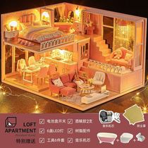 Handmade diy toy puzzle 3D three-dimensional small house assembly model puzzle 14 years old and above birthday gift