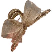 Korean high-end mesh bowknot extra large clip hair volume small crowd clip shark clip large temperament hair clip