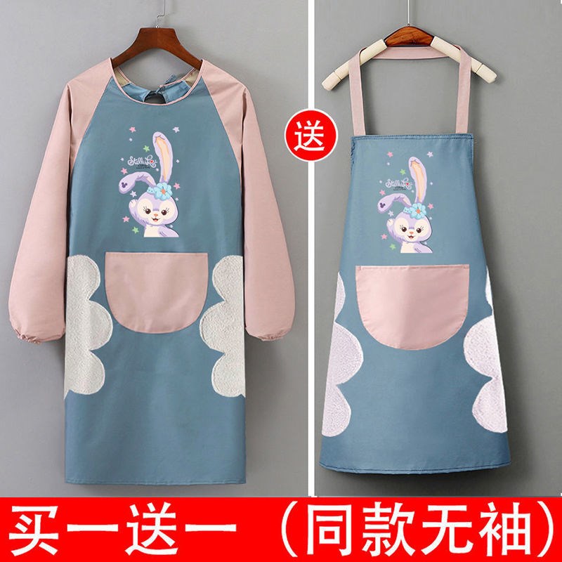 Long Sleeve Beautiful Ocean Dress Lady Fashion Hood Clothes Men and women Home Kitchen Cooking Anti-wearing clothes for work
