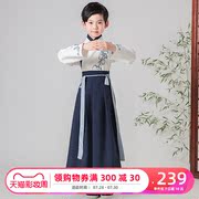 Chàng trai Han quần áo cậu bé gió cổ quần áo học quốc gia phù hợp với váy trẻ em ăn mặc Tang trang phục theo phong cách Trung Quốc váy biểu diễn cổ chiếc váy mùa hè.