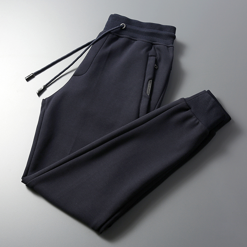 Spring and Autumn Pure Cotton Sweatpants for Men, Loose Casual Pants, Jogger Pants, Loose Large Size Sweatpants, Men's Winter Fleece-Lined Pants