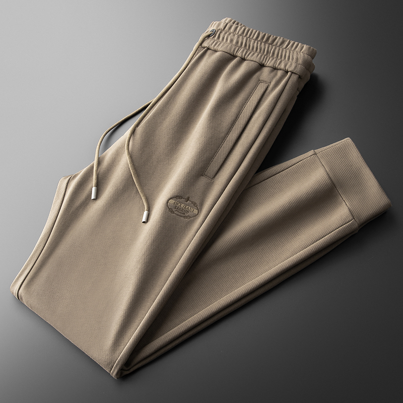 2026 Spring and Autumn Men's Jogger Pants Elastic Casual Pants Loose Plus Size Cuffed Sweatpants Men's Elastic Waist Pants