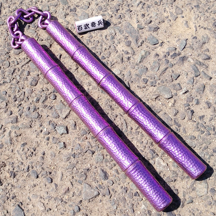 Bamboo Raiders-Titanium Alloy Bamboo Nunchaku Handmade Meteor Crater Actual Combat Nunchaku Customized Collection