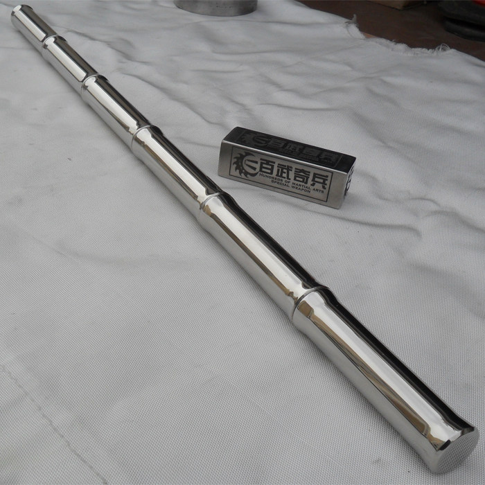 Bamboo Raiders-Solid Stainless Steel Short Stick with Bamboo Shape 25-27-600 Filipino Magic Wand Customized Collection
