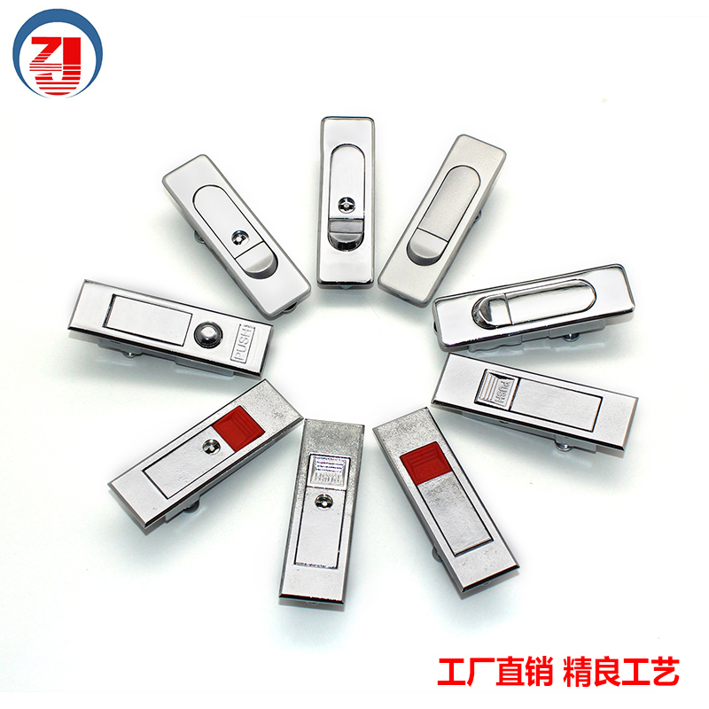 Bounce zinc alloy door lock distribution cabinet flat lock distribution cabinet electric box communication cabinet matt with key door accessories lock