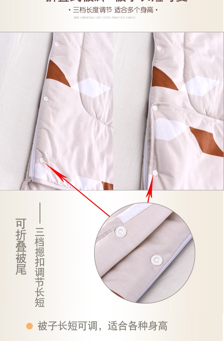 Điều dưỡng túi ngủ mùa đông dày người lớn túi ngủ người lớn mùa đông trong nhà duy nhất lười biếng quilt mùa đông tay áo túi ngủ con nhộng cho bé