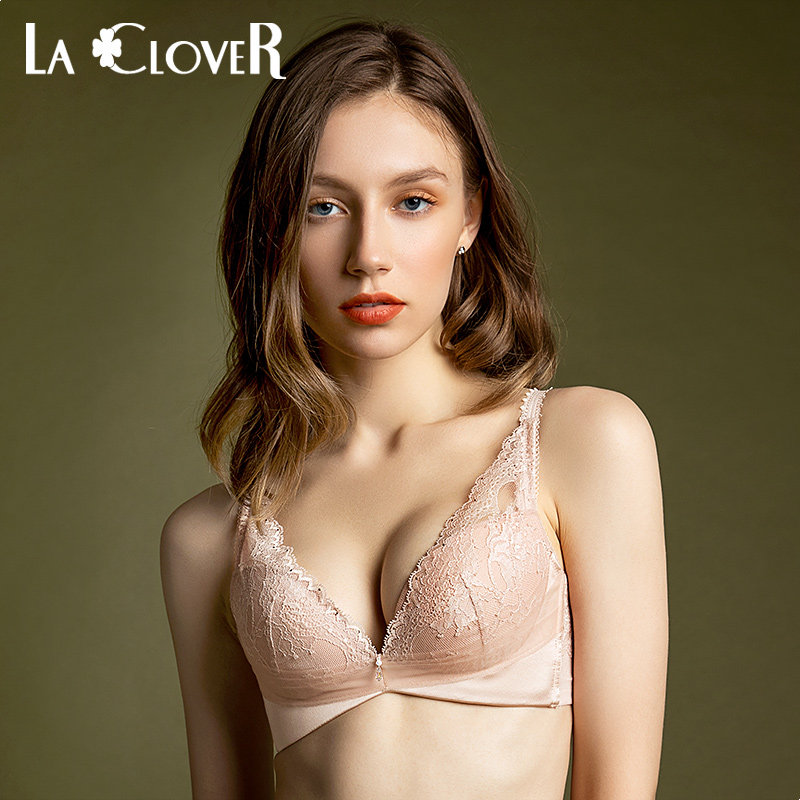 LACLOVER LANKA Beauty Honey Series Dreamy Thin Yarn Lace Medium Thick Die Cup Bra LC17JT1