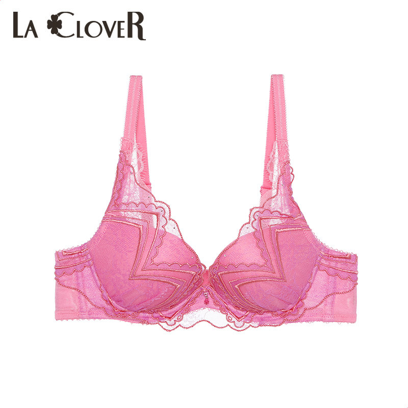 LACLOVER Lankavena New Nightcolor Rocking series Delicate Embroidered embroidered patterned 3 4-mold bra LC11MK1