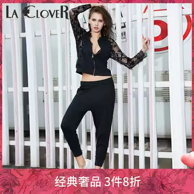 LACLOVER LANGKAWI BLACK SWAN series casual women's black inner trousers LC82FS1