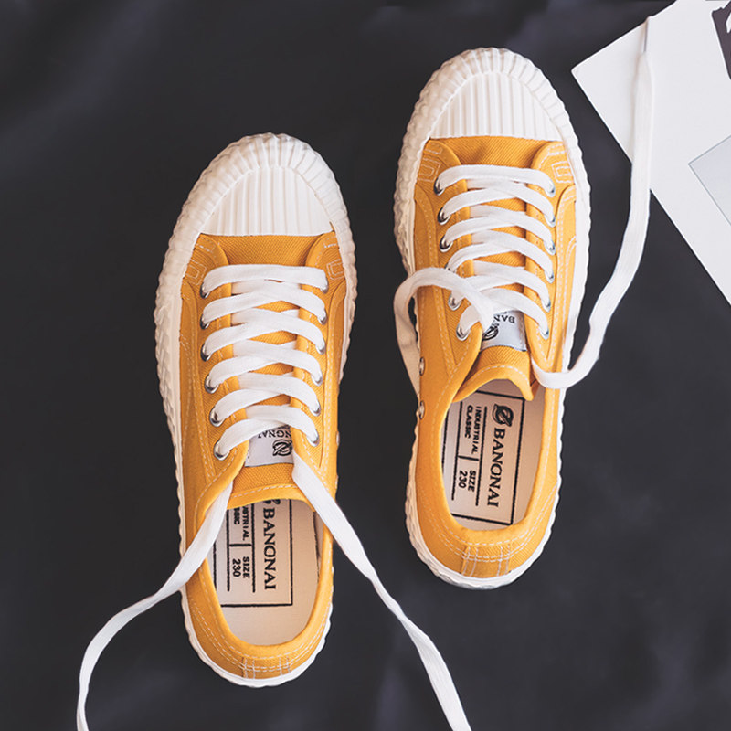 Biscuit shoes canvas shoes women's shoes Korean cloth shoes summer 2022 new trendy shoes ulzzang all-match student skate shoes