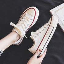 Thick soles increase canvas shoes in 2022 new summer thin low - gang students breathable small whiteboard shoes
