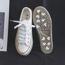 Sesame Street small white canvas shoes Han edition of the tide shoes 2022 summer new cloth shoes tailor wind plate shoes