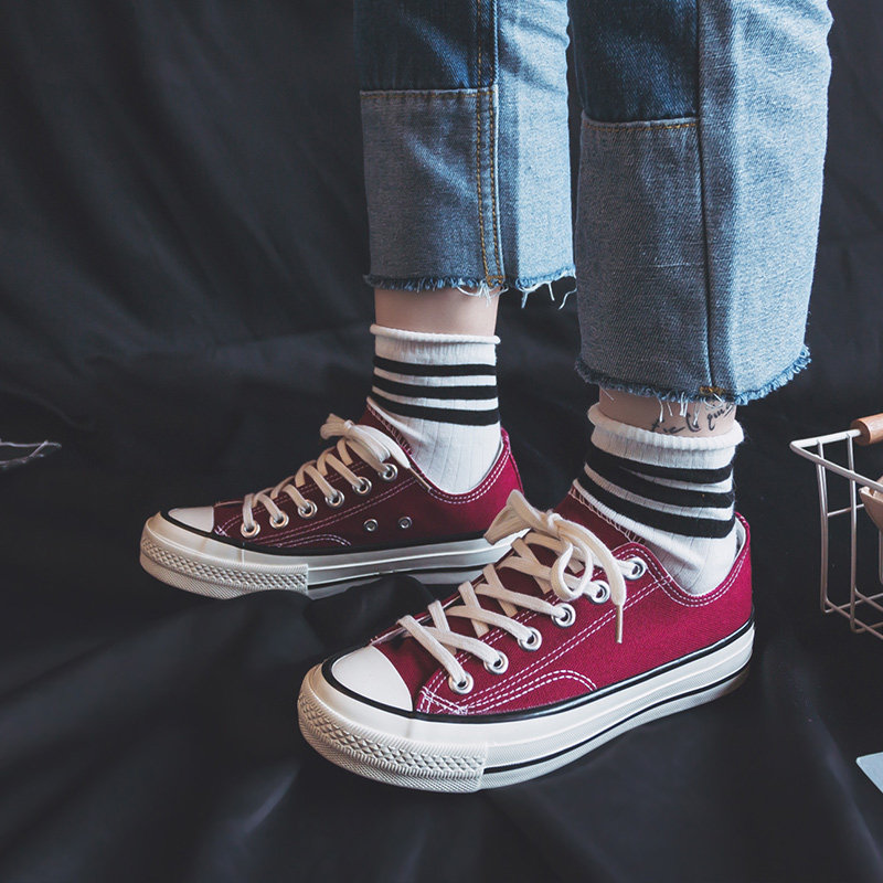 Canvas shoes, women's shoes, students, low-top, breathable, versatile, thin, autumn 2022, new cloth shoes, ins, casual sneakers