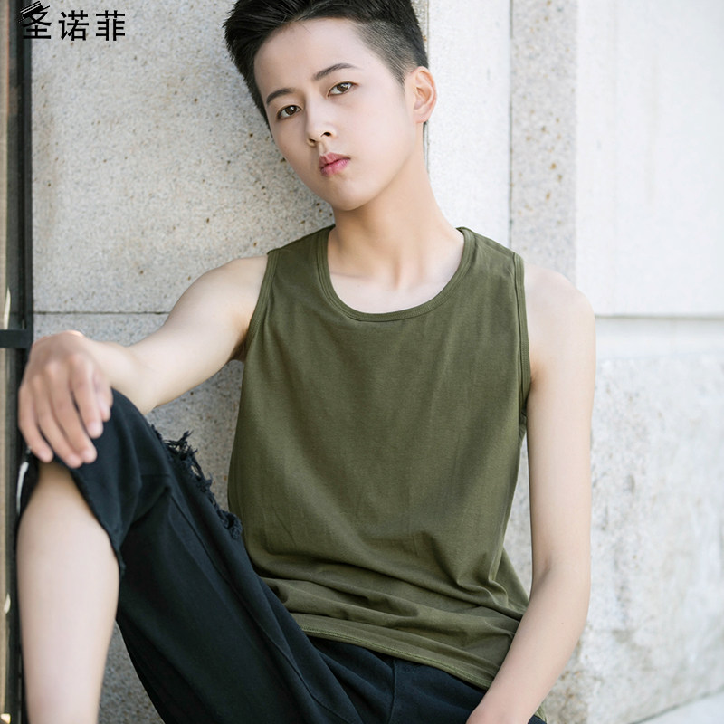 San Nofi handsome T loose outer wear reinforcement bandage lestt neutral outer wear chest underwear women sports vest chest chest